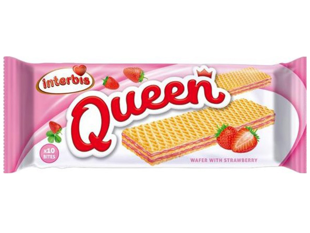 Вафли "Queen" со вкусом клубники 50г