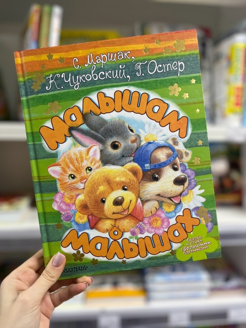 Широкий ассортимент детской литературы.