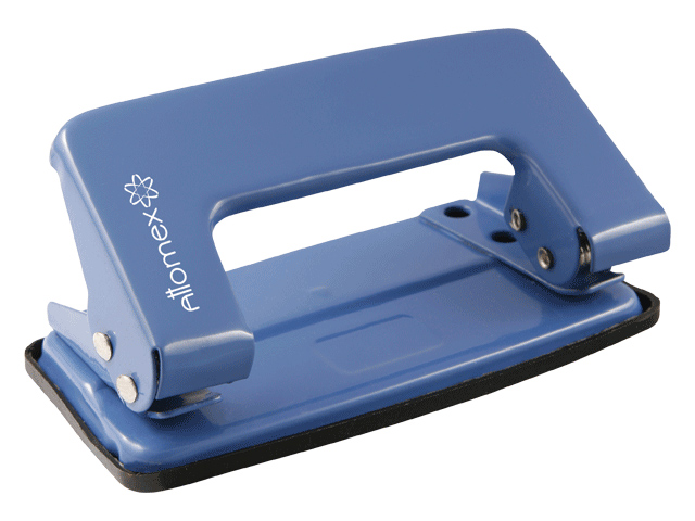 Дырокол "Attomex", 10 листов , металл, синий