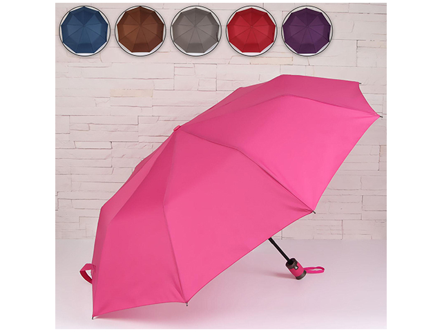 Зонт женский, полуавтомат, "Цветы проявляющиеся",П/Э,  R50, 9 спиц, цвет микс