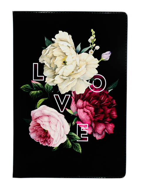 Обложка для паспорта  "Love and flowers" 9,5х13,8см