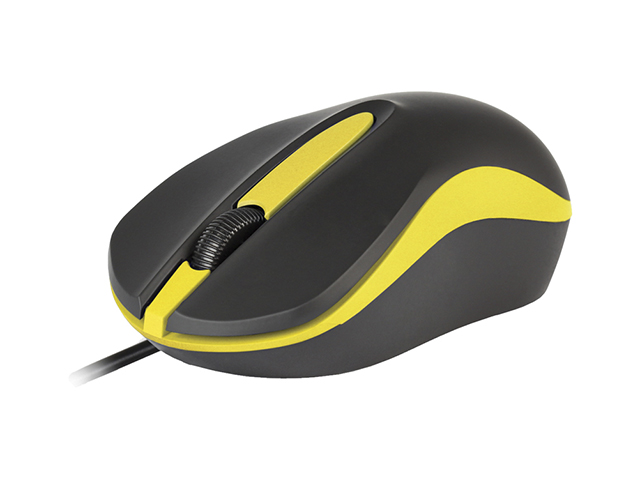 Мышь Smart Buy ONE 329-KY, USB, проводная, черно-желтый, 2btn+Roll