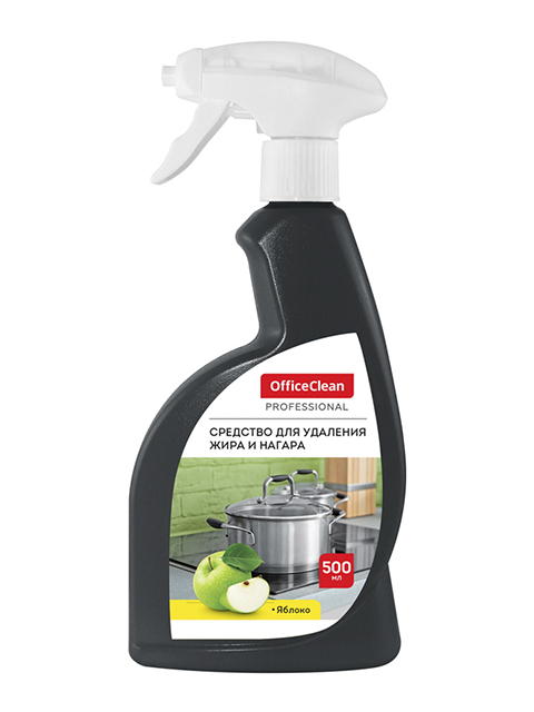 OfficeClean Professional 500мл Антижир. Яблоко, жидкость, куркок