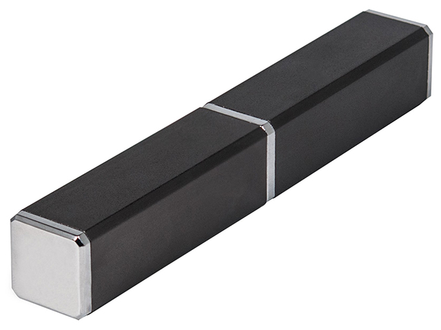 Футляр-тубус подарочный для ручек, алюминеевый, серый