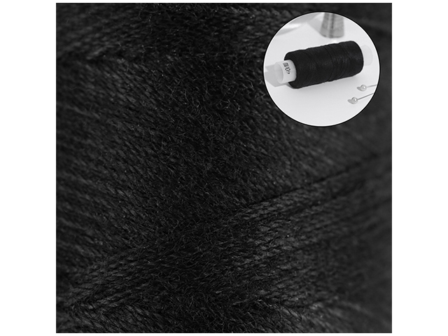 Нитки 40ЛШ 200м №6818 "ПНК им. Кирова" черный