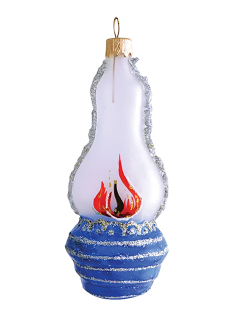 Елочное украшение фигурка "Лампа Аладдина" 11см, стекло, в подарочной упаковке