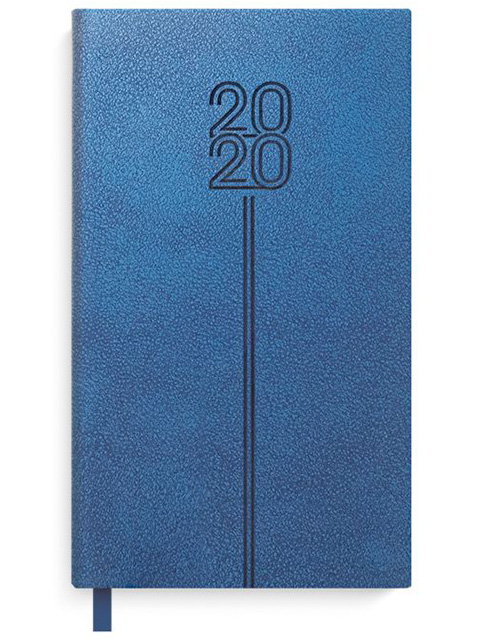 Еженедельник датированный А6 64 листа Феникс+ "Escalada 2020" тверд. переплет, синий, блинтовое тиснение