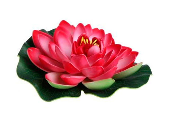 Фигура декоративная для водоемов "Розовый лотос" 18см