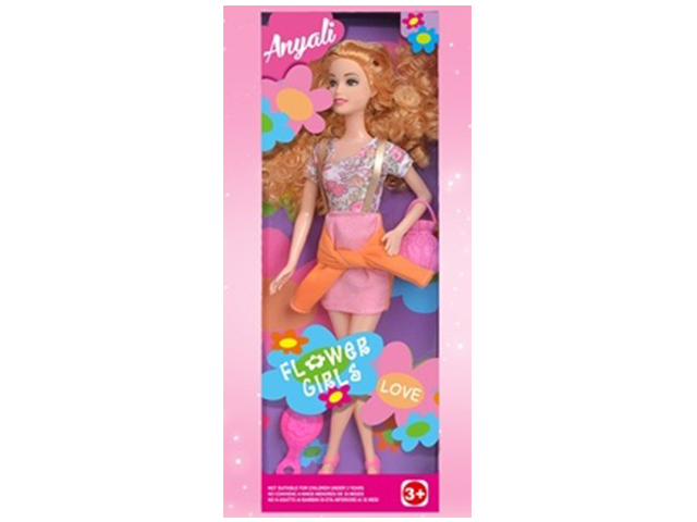 Кукла "Anyali" 30см., в платье, с аксессуарами, в картонной коробке