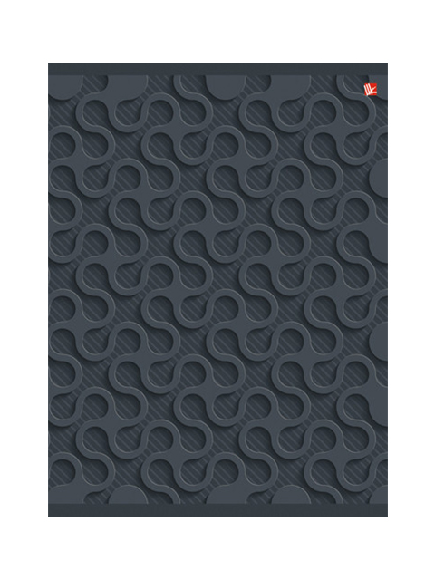 Тетрадь А4 96 листов клетка Listoff "Графика. Метал. орнамент" обложка мелованный картон, на скрепке