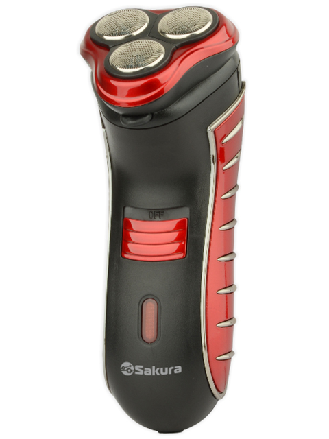 Бритва "Sakura" SA-5414RB, 3 головки триммер, сухое бритье