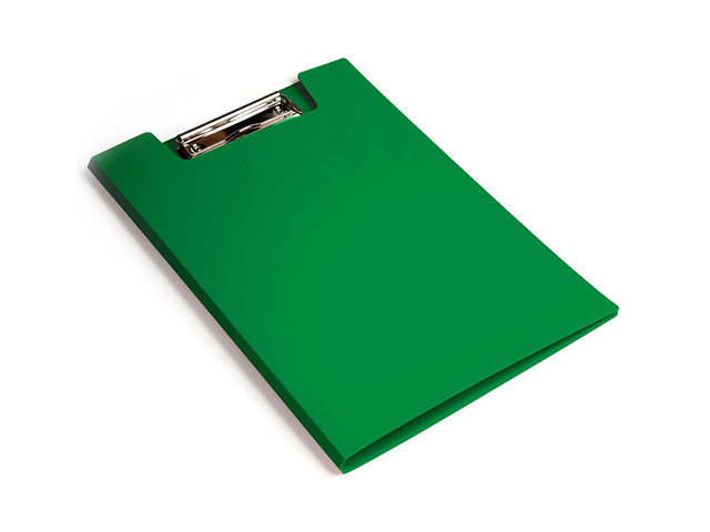 Папка-планшет с зажимом А4 "Бюрократ" 1,2 мм, зеленый