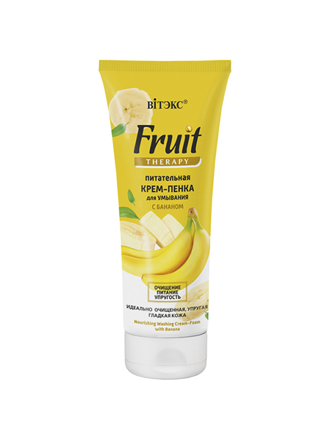 Крем-пенка для умывания Витэкс "Fruit Therapy" питательная, с бананом, 200мл