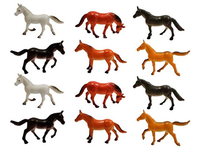 Игровой набор "В мире животных. Лошади" 12 шт. в упаковке