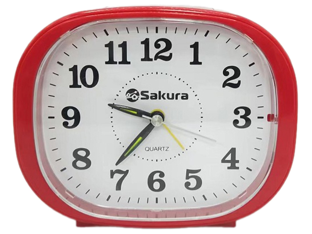 Будильник "Sakura" SA-8529R, кварцевый