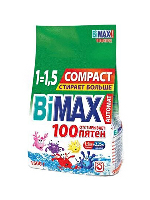 BIMAX СМС Порошок-автомат 1,5кг 100 пятен