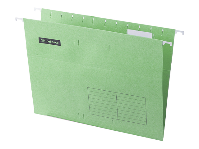Подвесная папка OfficeSpace А4 (310х240мм), зеленая,  10 штук в упаковке