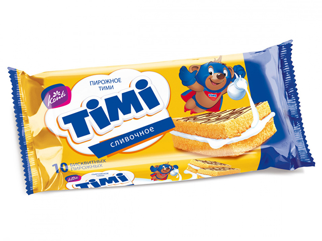 Пирожное TIMI 30г. сливочное