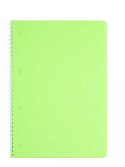 Тетрадь А4 80 листов клетка Хатбер "Diamond Neon" зеленая, на спирали