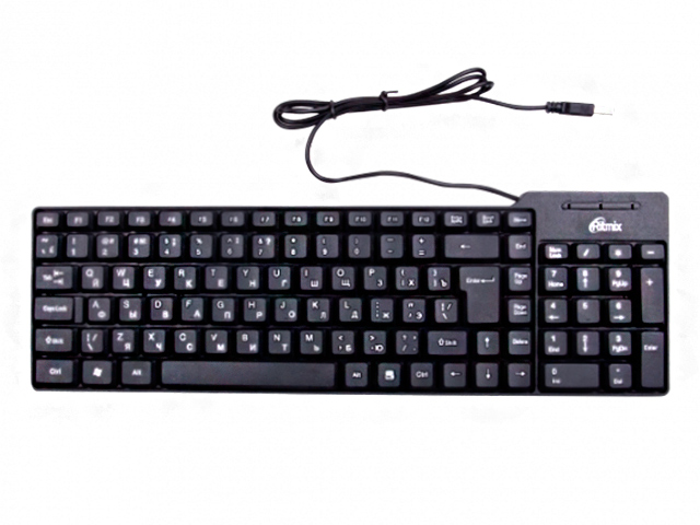 Клавиатура Ritmix RKB-100 проводная, черная