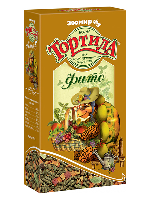 ТОРТИЛА "Фито" корм для сухопутных черепах 170г