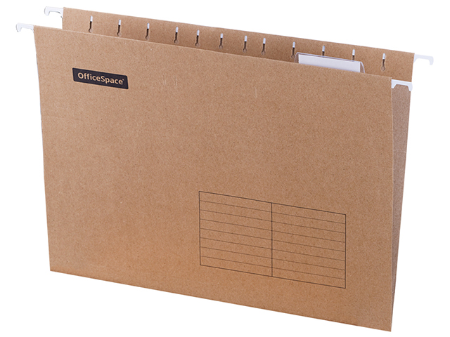 Подвесная папка OfficeSpace А4 (315х240мм), светло-коричневая (10 шт в упаковке)
