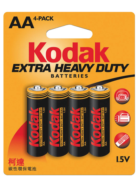 Батарейка солевая (мизинчиковая) Kodak Extra Heavy Duty (K3AHZ S4) R03 (4 шт), кор. (10 уп)