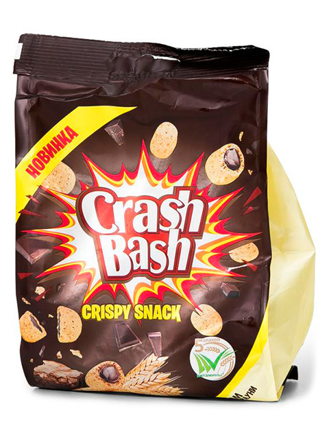 Снеки "Crashbash" 150 г со вкусом шоколадного брауни