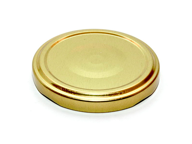Крышка винтовая d-53 мм, металлическая золотая