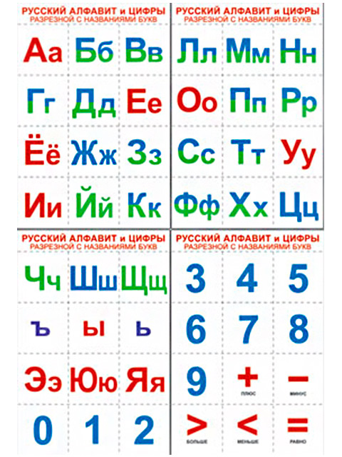 Алфавит по цифрам русский картинки