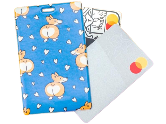 Держатель для карт "Сorgi love" (6,5 х 10,4 см) ПВХ