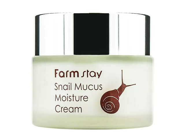 Крем для лица FarmStay "Snail Mucus Moisture Cream" с экстрактом муцина улитки, увлажняющий, 50мл