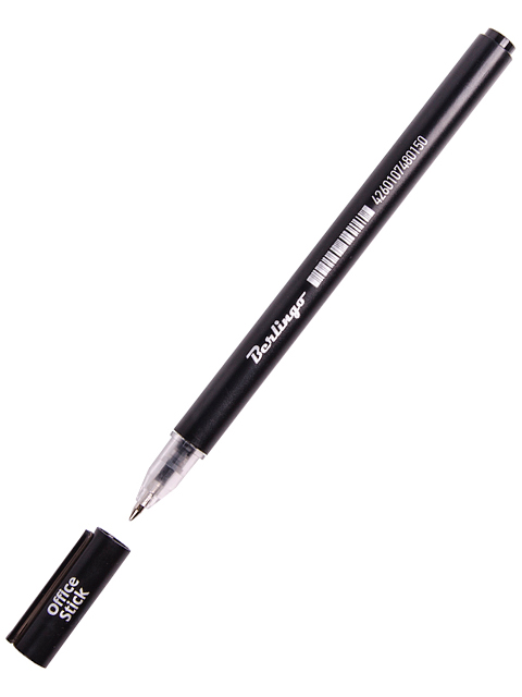 Ручка гелевая Berlingo "Office Stick" 0,5 мм, черная