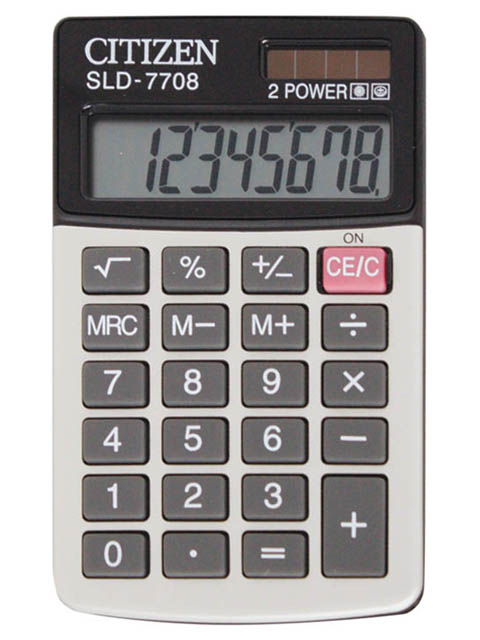 Калькулятор карманный "CITIZEN" SLD-7708 8 разр. дв. пит.