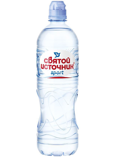Вода питьевая Святой источник "Спорт" 0,75 л, негазированная пл/бут.