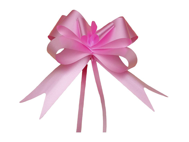 Бант оформительский "Бабочка №3" классика, розовый, 10 шт в упаковке