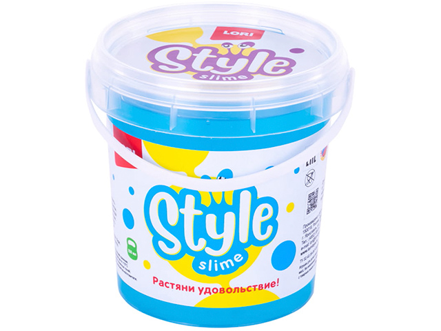 Игрушка LORI "Style Slime" перламутровый, голубой, с ароматом тутти-фрутти, 150мл