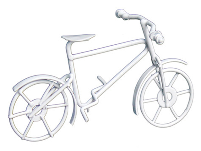 Набор для творчества "Миниатюра. Металлический велосипед" 9,7х5,5 см, белый
