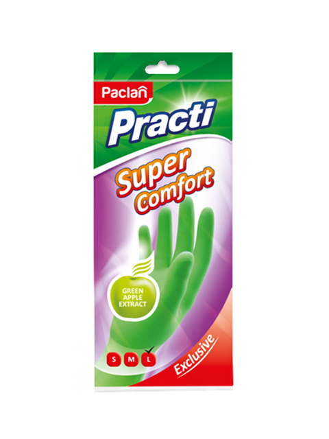 Перчатки резиновые Paclan Super Comfort р-р L