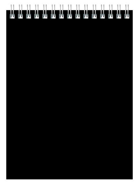 Блокнот А5 60 листов клетка БиДжи "Для Конференций" (черный) обл. картон, на гребне