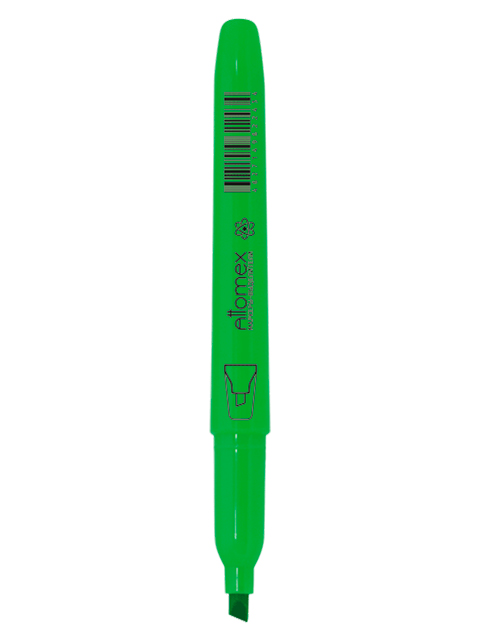 Текстовыделитель "Attomex" 1-4 мм, скошенный наконечний, зеленый