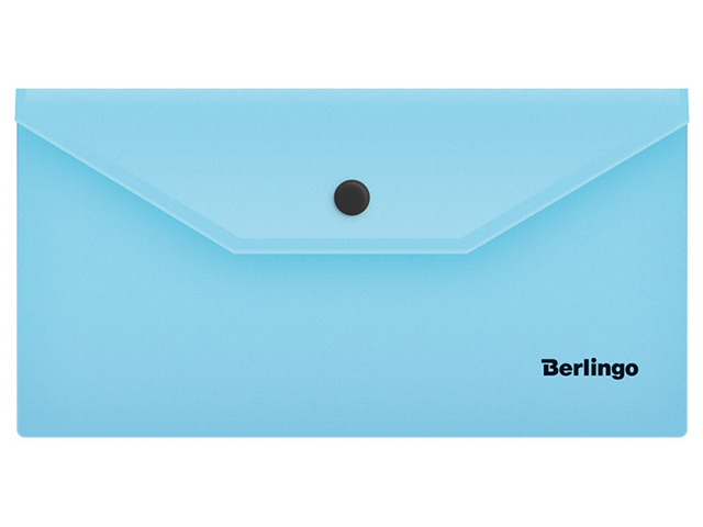 Папка-конверт на кнопке С6 Berlingo "Instinct" 180мкм., аквамарин