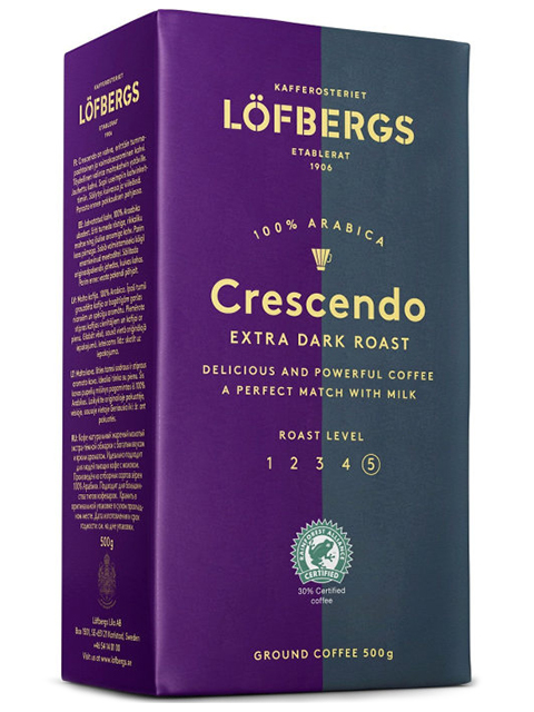 Кофе молотый жареный Lofbergs "Crescendo", 500г