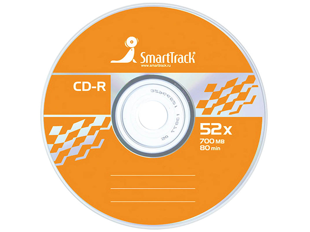 Диск CD-R SmartTrack 700Мб 52х Cake box 50