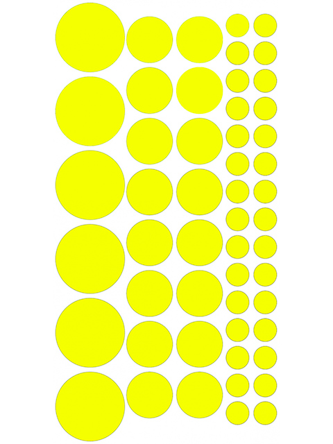 Набор наклеек световозвращающих Blicker "Шарики" желтые