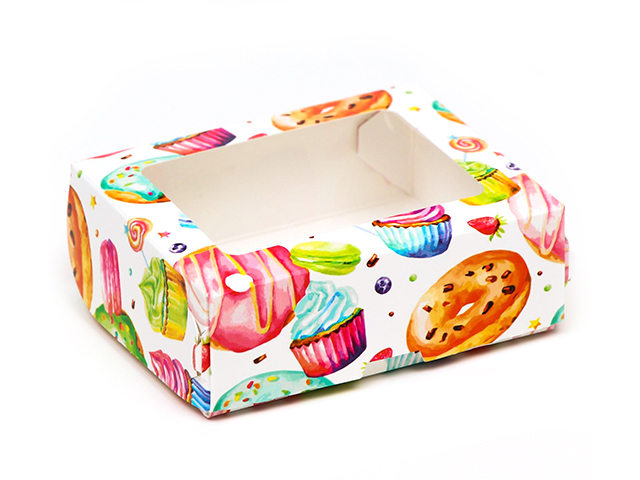 Коробка подарочная складная "Пончик", 10х8х3,5см