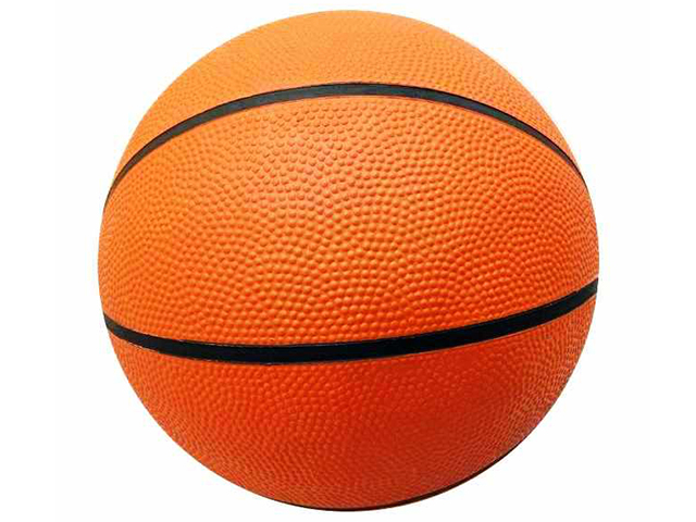 Мяч баскетбольный мягкий 13см, в сетке