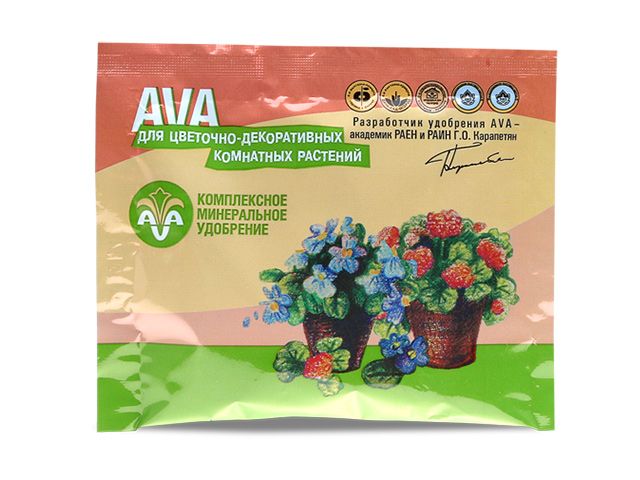 AVA цветочно-декоративное комплексное удобрение, 30 гр