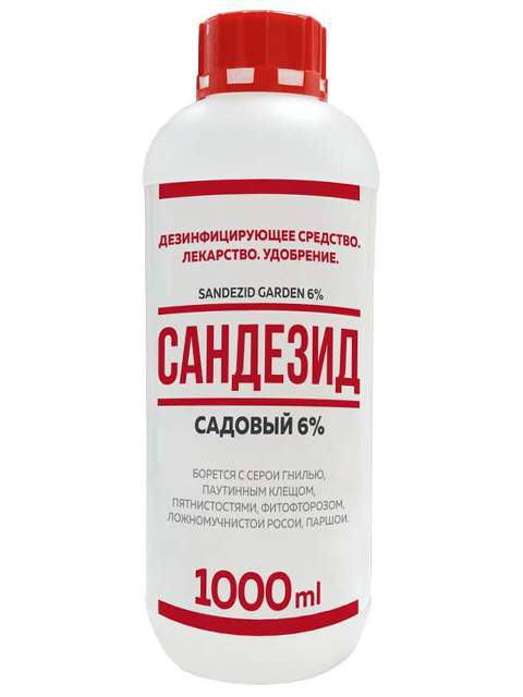Дезинфицирующее средство Сандезид, 1л, садовый 1/16шт