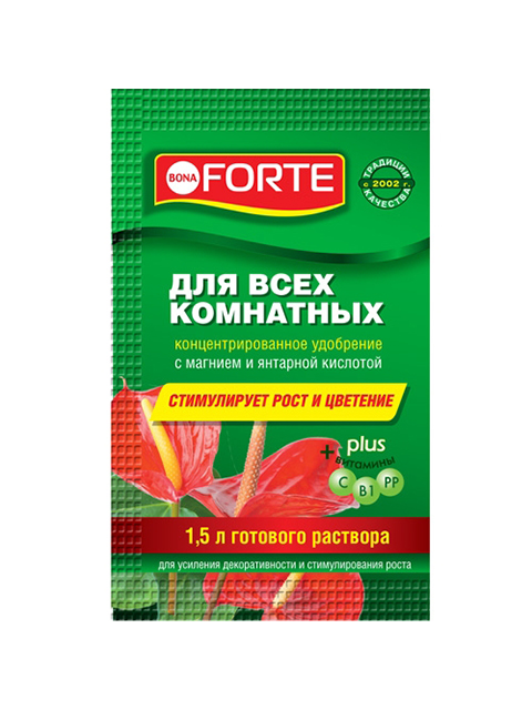 Bona Forte Для декоративных растений ЗДОРОВЬЕ 10 мл пакет